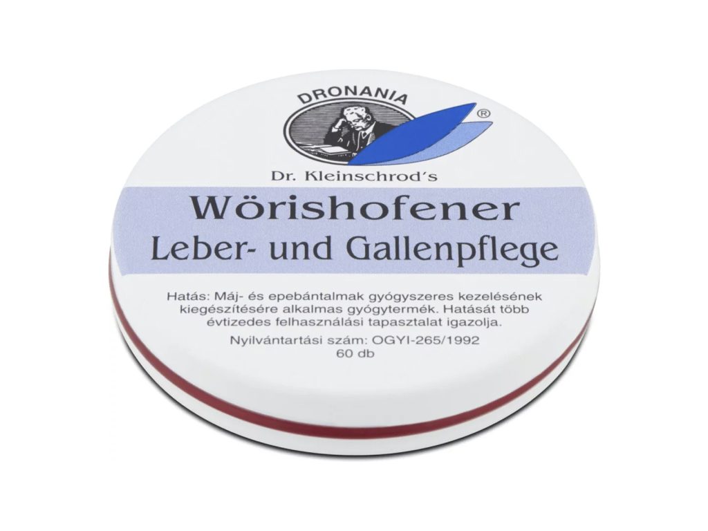 WÖRISHOFENER LEBER UND GALLENPFLEGE MÁJ ÉS EPE ERŐSÍTŐ TABLETTA 60DB