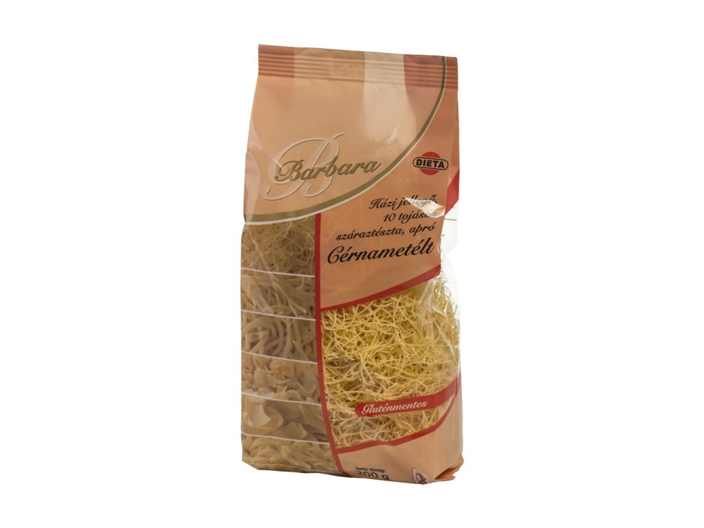 GLUTÉNMENTES BARBARA TÉSZTA CÉRNAMETÉLT 200G
