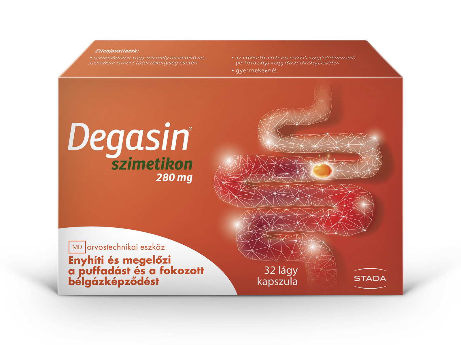 DEGASIN 280MG KAPSZULA 32DB