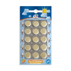 1x1 vitaday d3 vitamin ragotabletta napocskas 15db