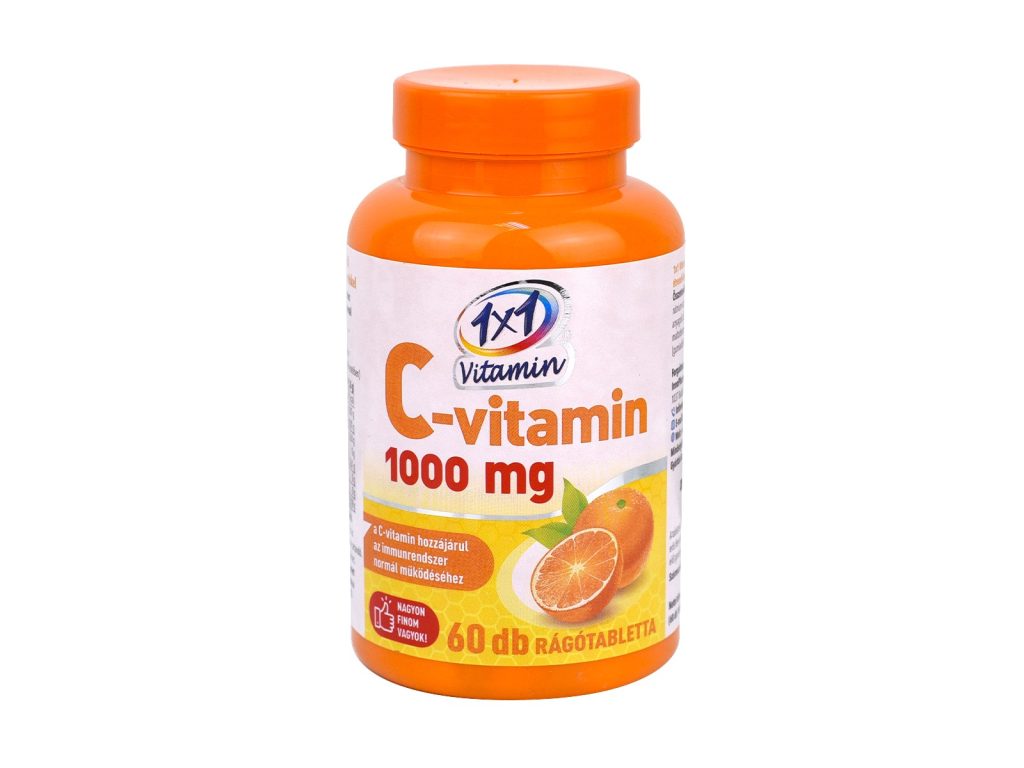 1X1 VITADAY RÁGÓTABLETTA C-VITAMIN 1000MG 60DB