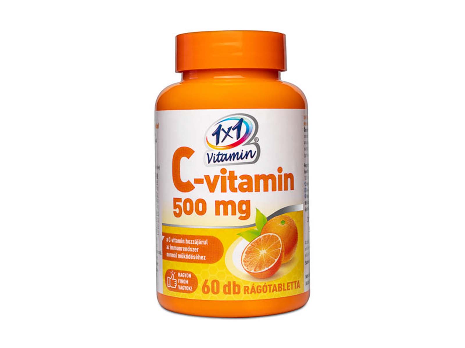 1X1 VITADAY RÁGÓTABLETTA C-VITAMIN 500MG 60DB