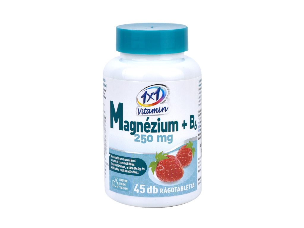 1X1 VITADAY RÁGÓTABLETTA MG 250MG + B6 EPER 45DB