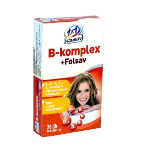 1x1 vitamin b komplexfolsav tabletta 28db