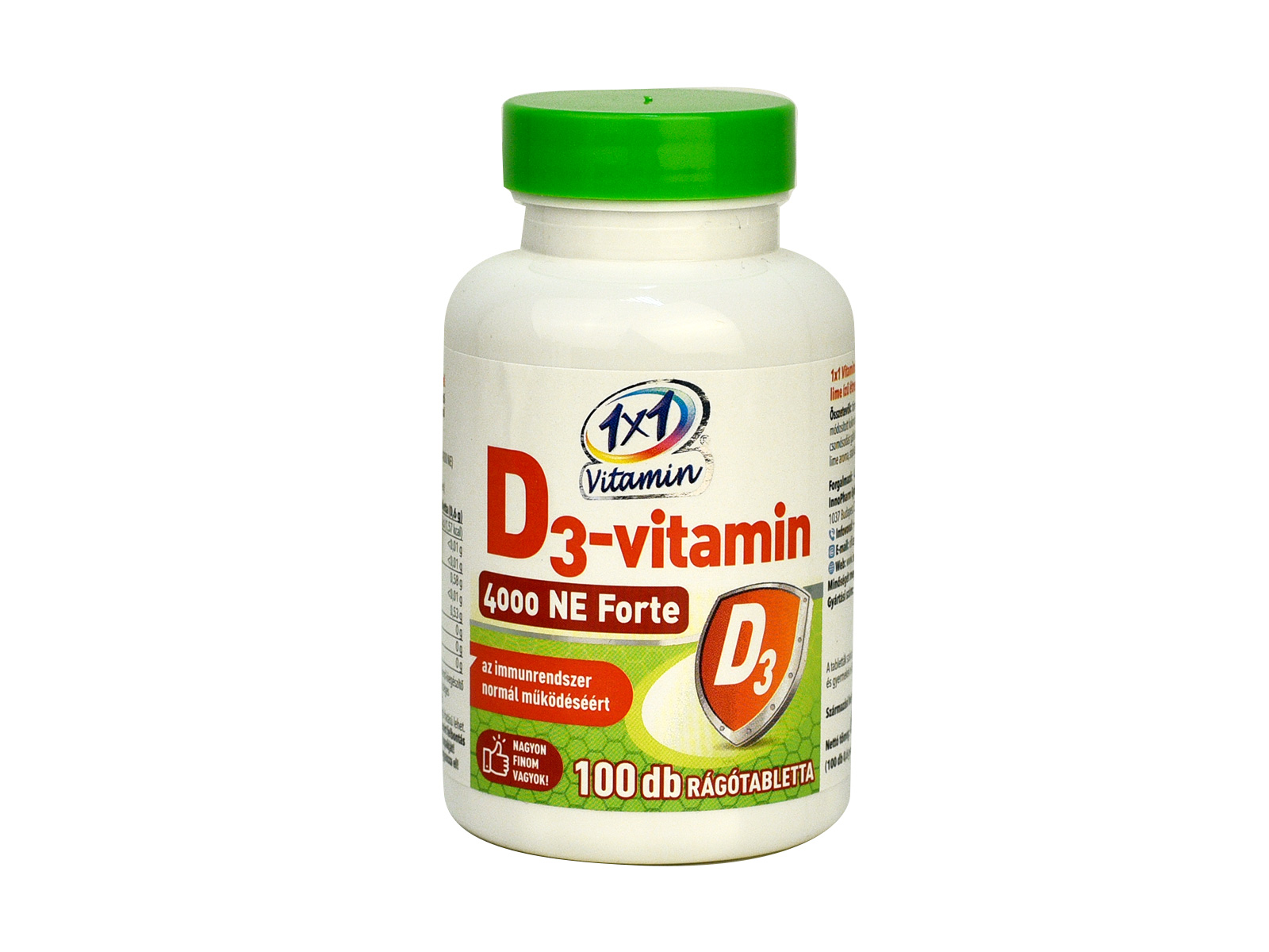 1X1 VITAMIN D3-VITAMIN 4000 NE FORTE RÁGÓTABLETTA 100DB