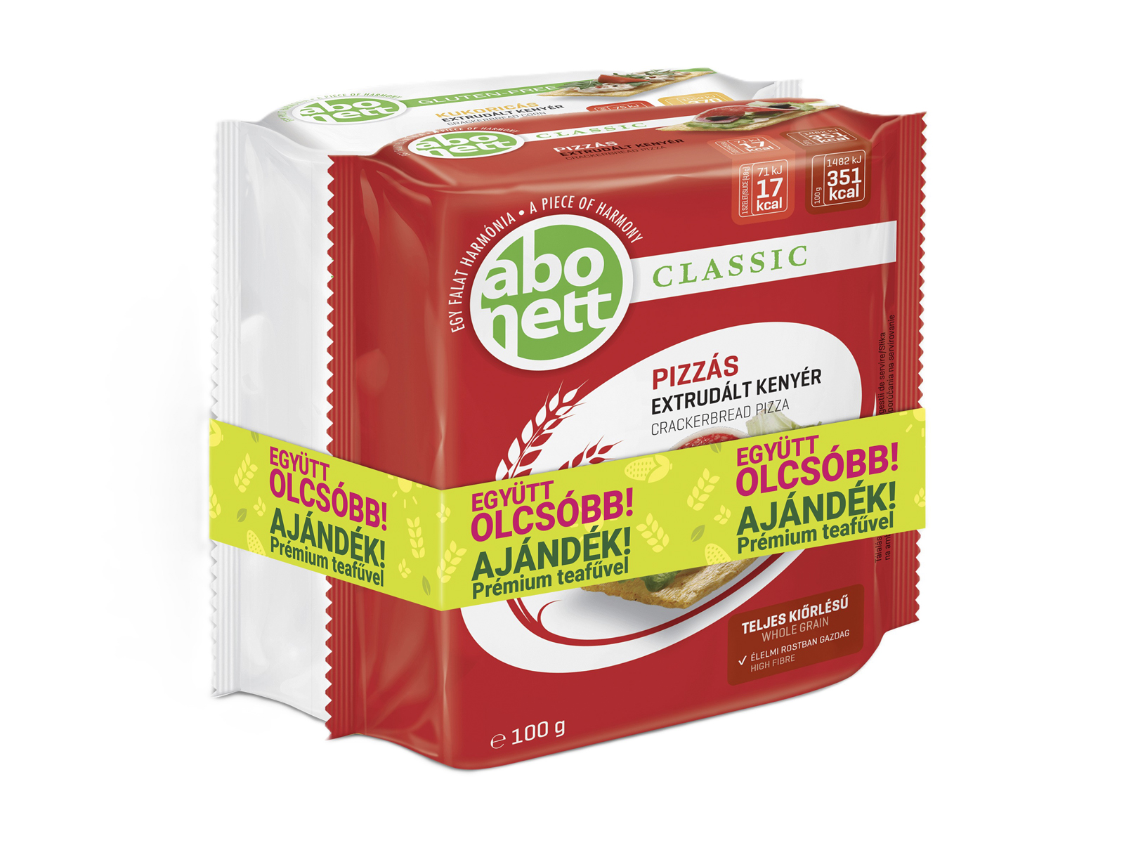 ABONETT DUOPACK KUKORICÁS&PIZZÁS 2X100G