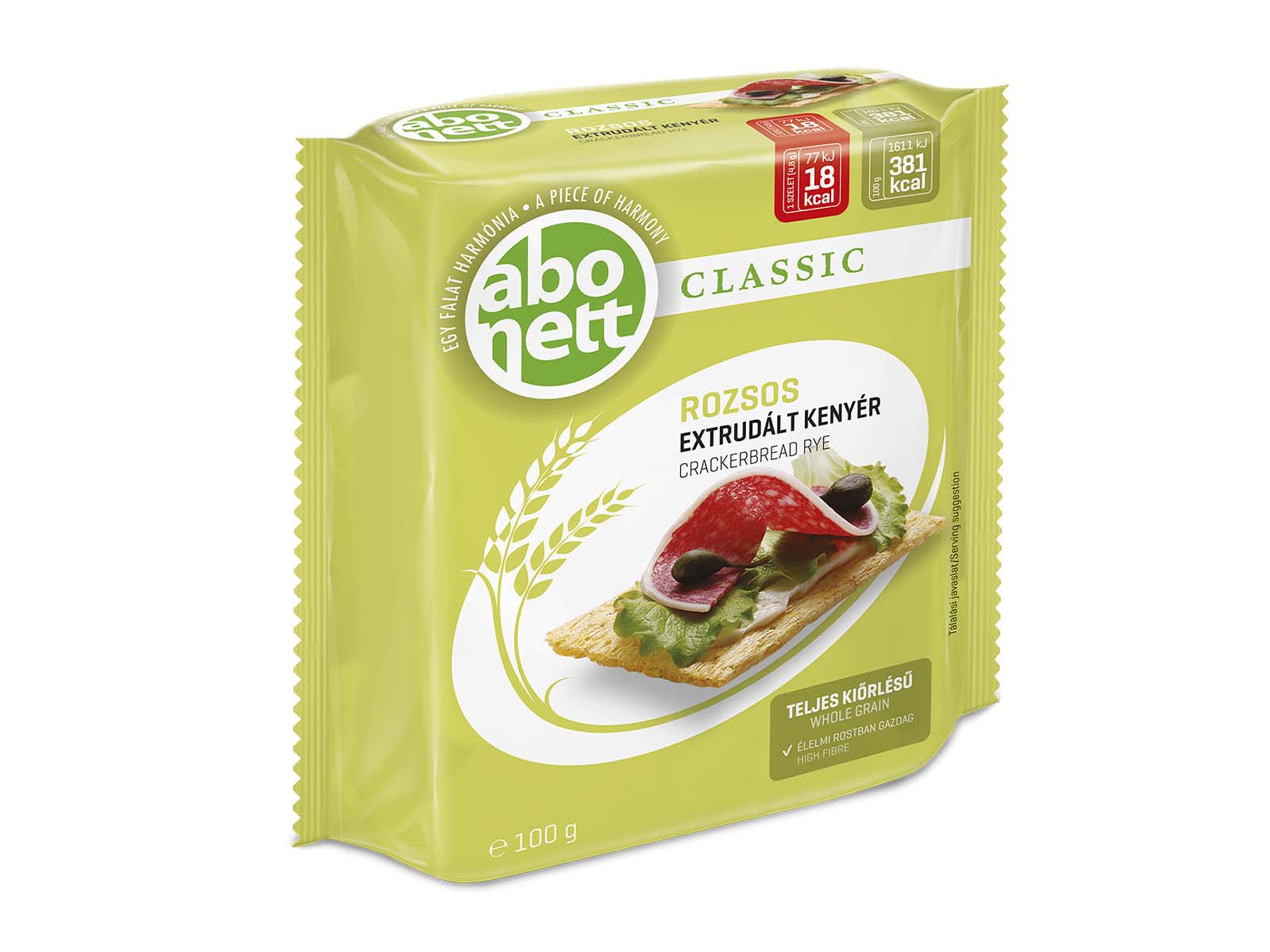 ABONETT EXTRUDÁLT KENYÉR ROZSOS 100G