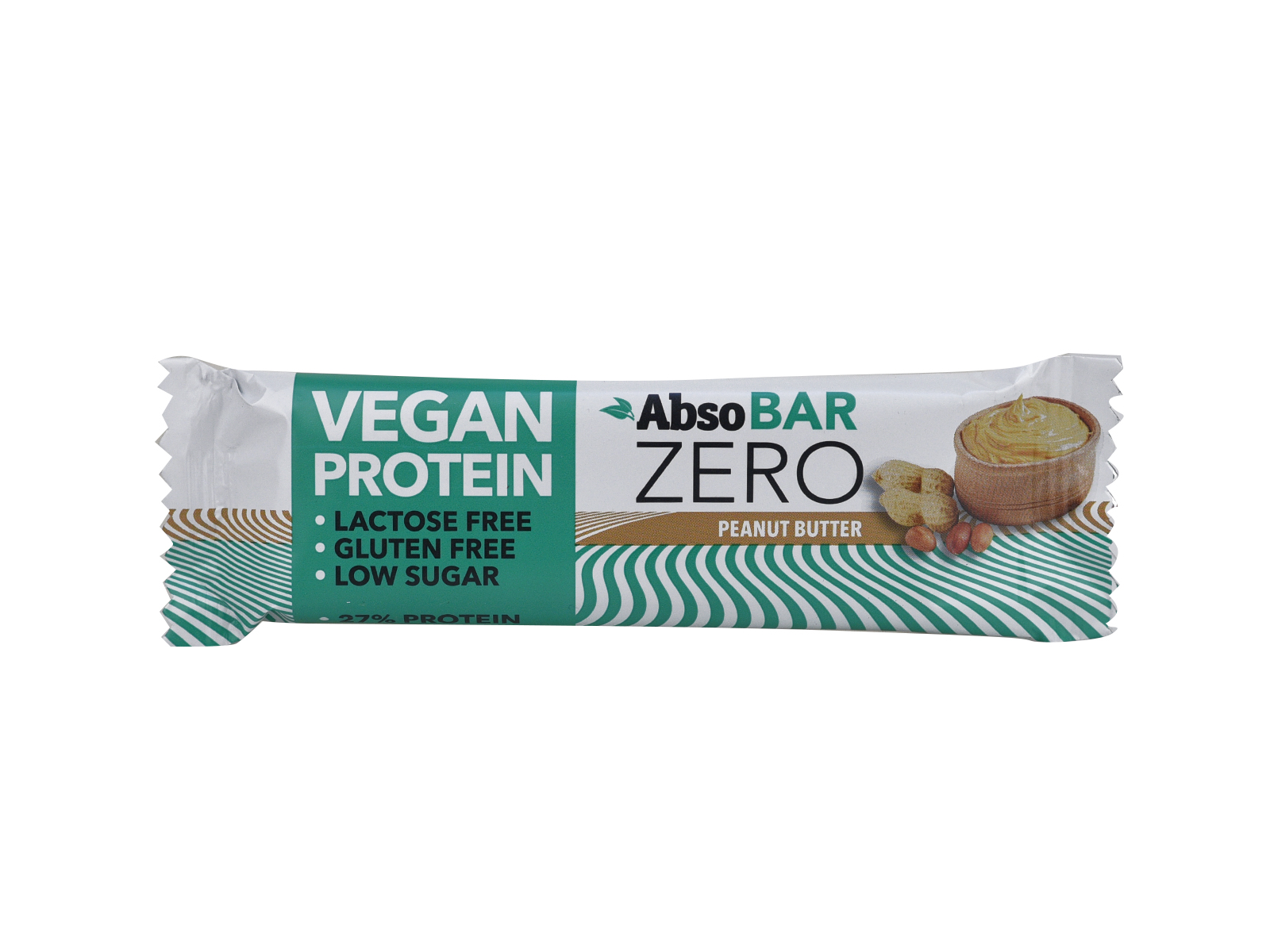ABSOBAR ZERO VEGAN PROTEINSZELET PEANUT BUTTER 40G