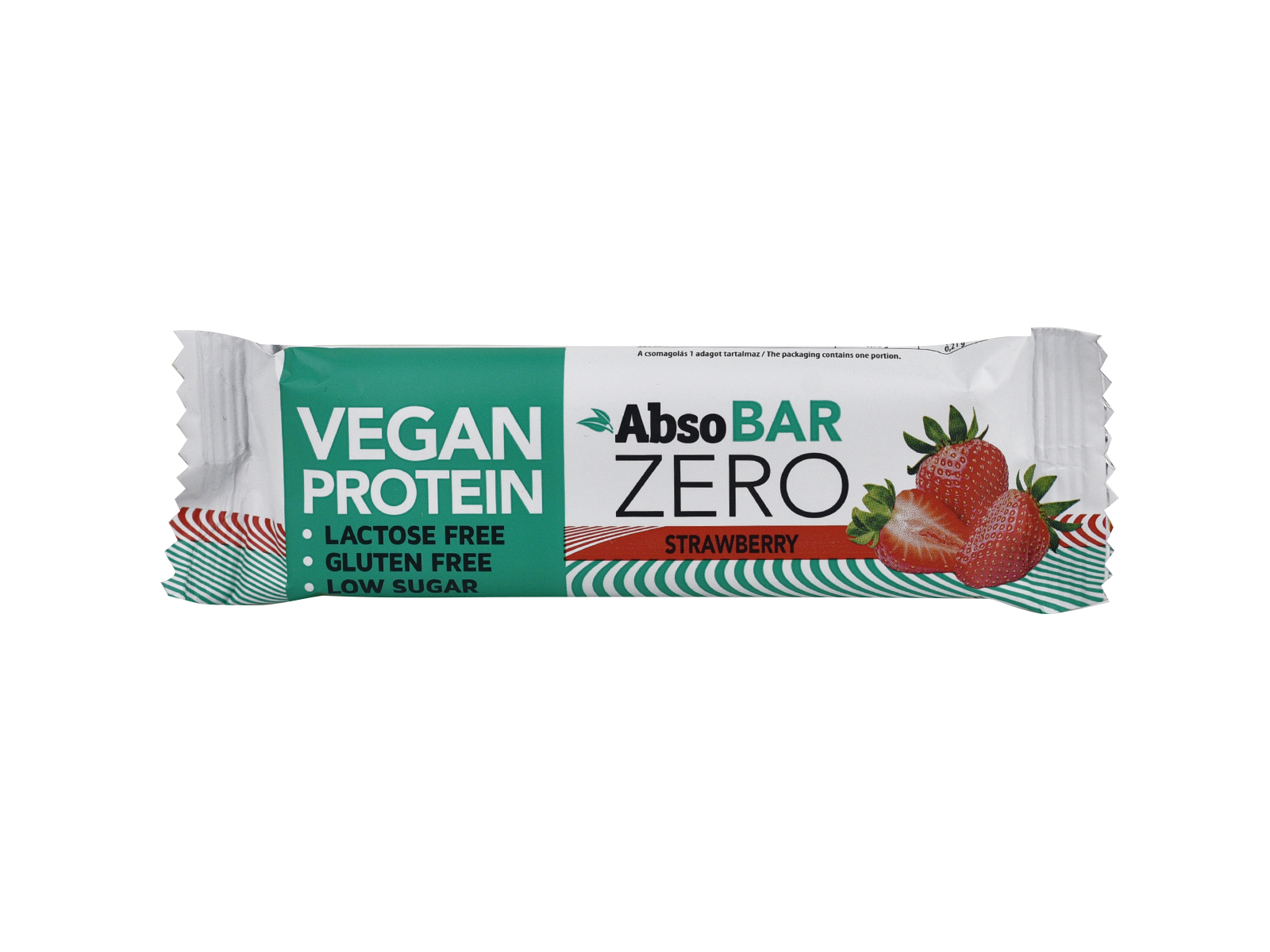 ABSOBAR ZERO VEGAN PROTEINSZELET STRAWBERRY 40G