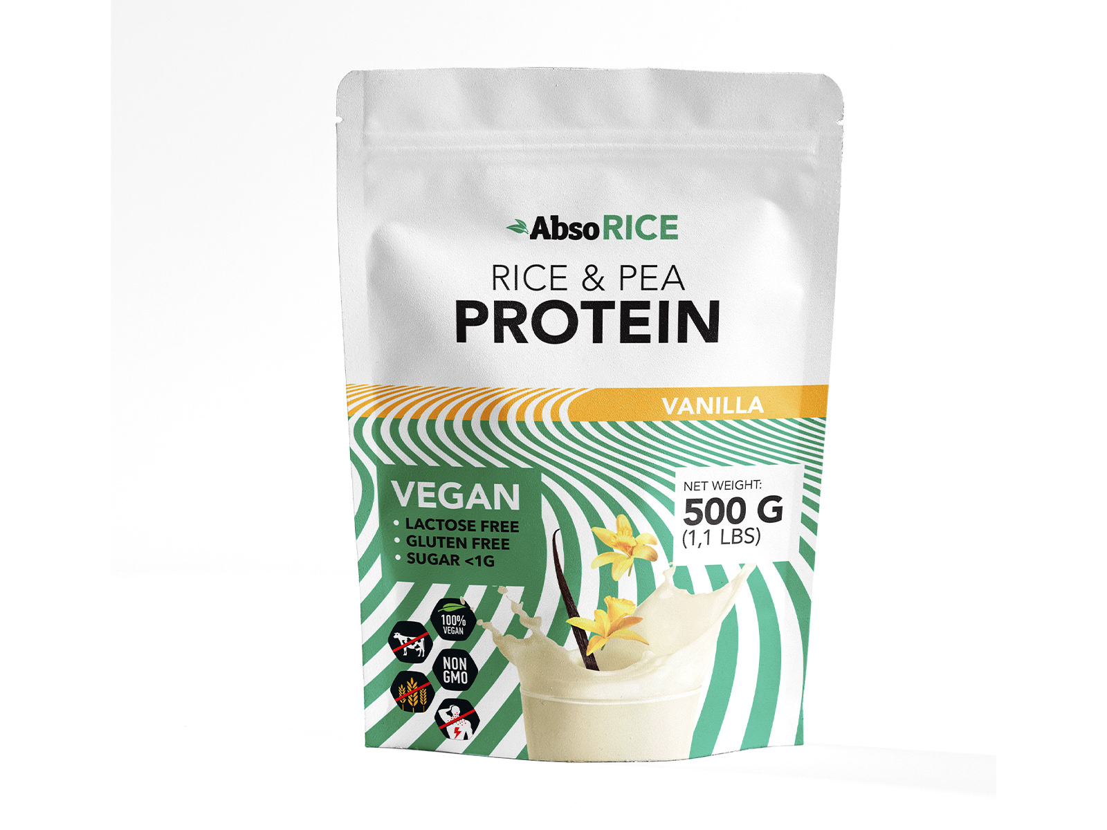 ABSORICE VEGAN PROTEINPOR - VANÍLIA 500G