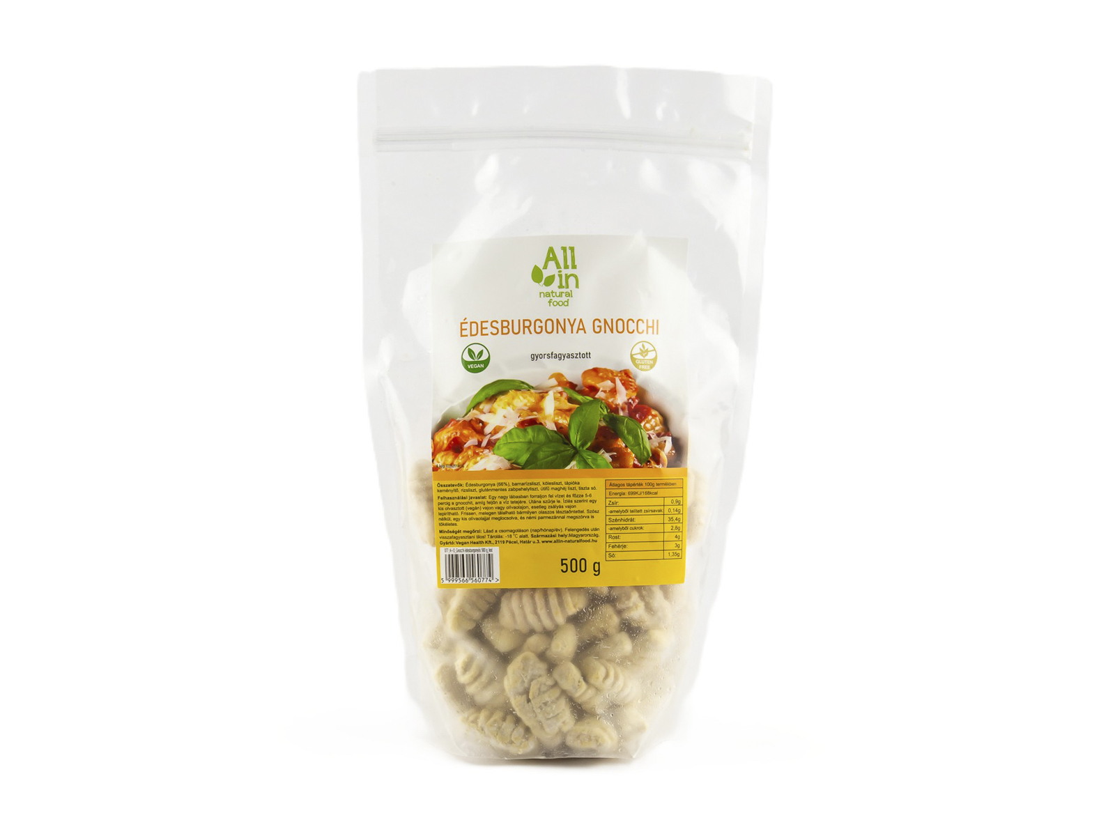 ALL IN NATURAL FOOD ÉDESBURGONYA GNOCCHI 500G[F]