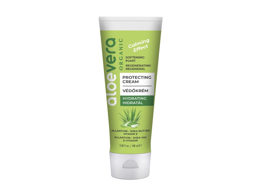 ALOE VERA ORGANIC BŐRNYUGTATÓ REGENERÁLÓ VÉDŐKRÉM E-VITAMINNAL 5IN1 100ML