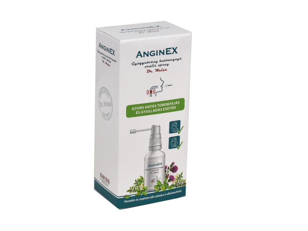 ANGINEX GYÓGYNÖVÉNY HATÓANYAGÚ ORÁLIS SPRAY 30ML