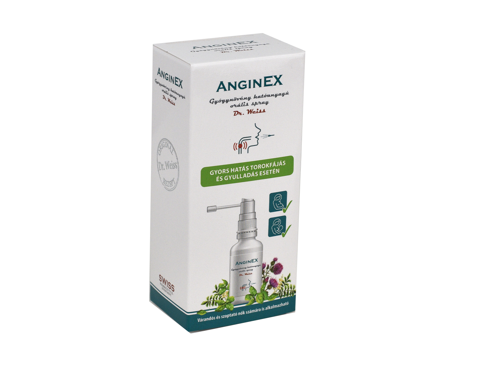 ANGINEX GYÓGYNÖVÉNY HATÓANYAGÚ ORÁLIS SPRAY 30ML