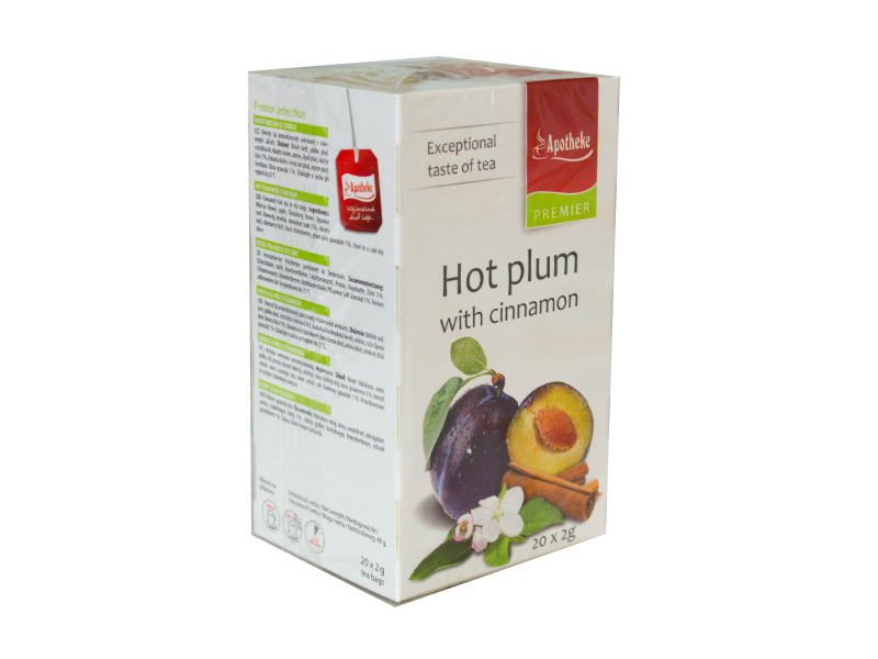 APOTHEKE TEA FORRÓ SZILVA FAHÉJJAL  20DB