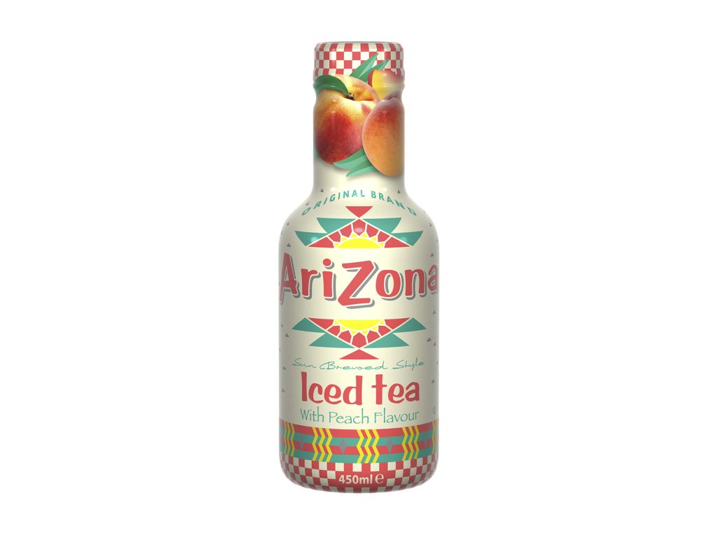ARIZONA SZÉNSAVMENTES ÜDÍTŐ BARACK IZŰ FEKETE TEA 450ML DRS+50FT BETÉTDÍJ