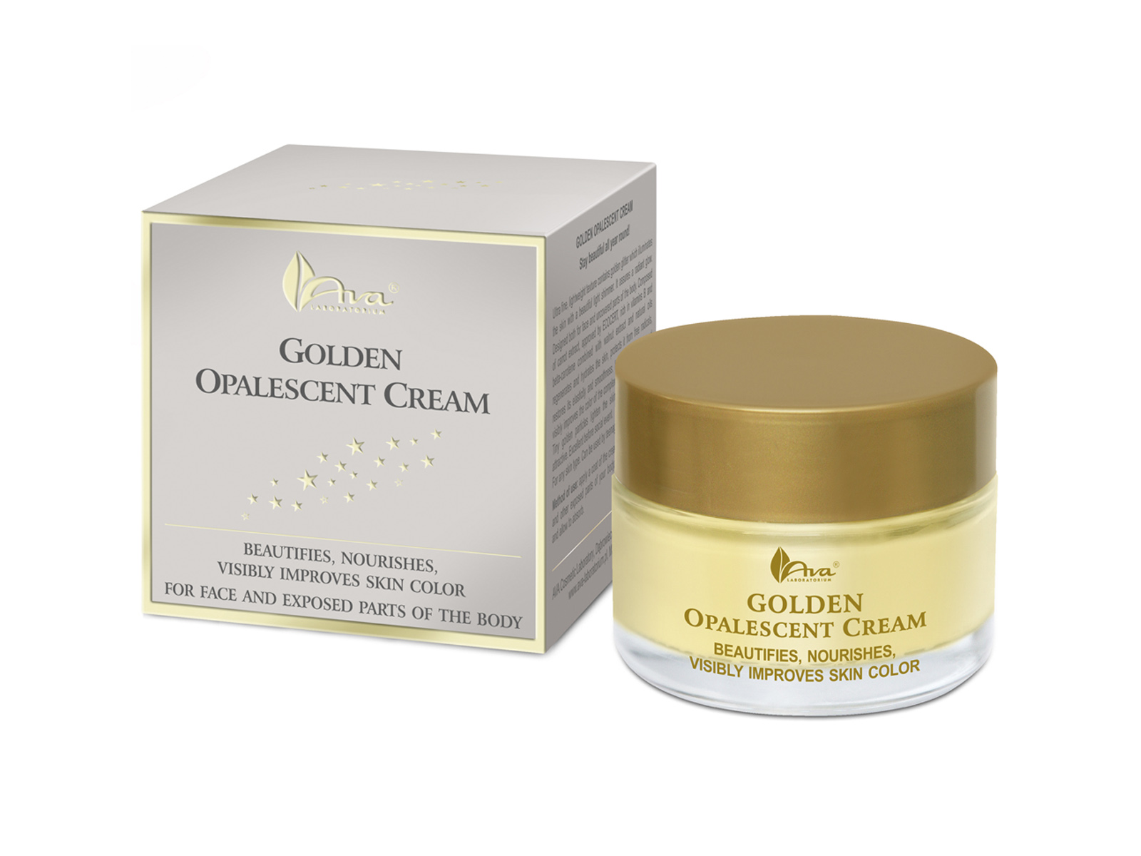 AVA GOLD BŐRFIATALÍTÓ ARCKRÉM ARANY SZEMCSÉKKEL ÉS BÉTA-KAROTINNAL 50ML