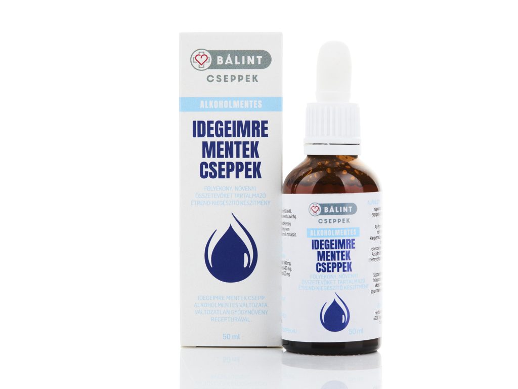 BÁLINT CSEPPEK ALKOHOLMENTES IDEGEIMRE MENTEK ÉTREND-KIEGÉSZÍTŐ KÉSZÍTMÉNY 50ML
