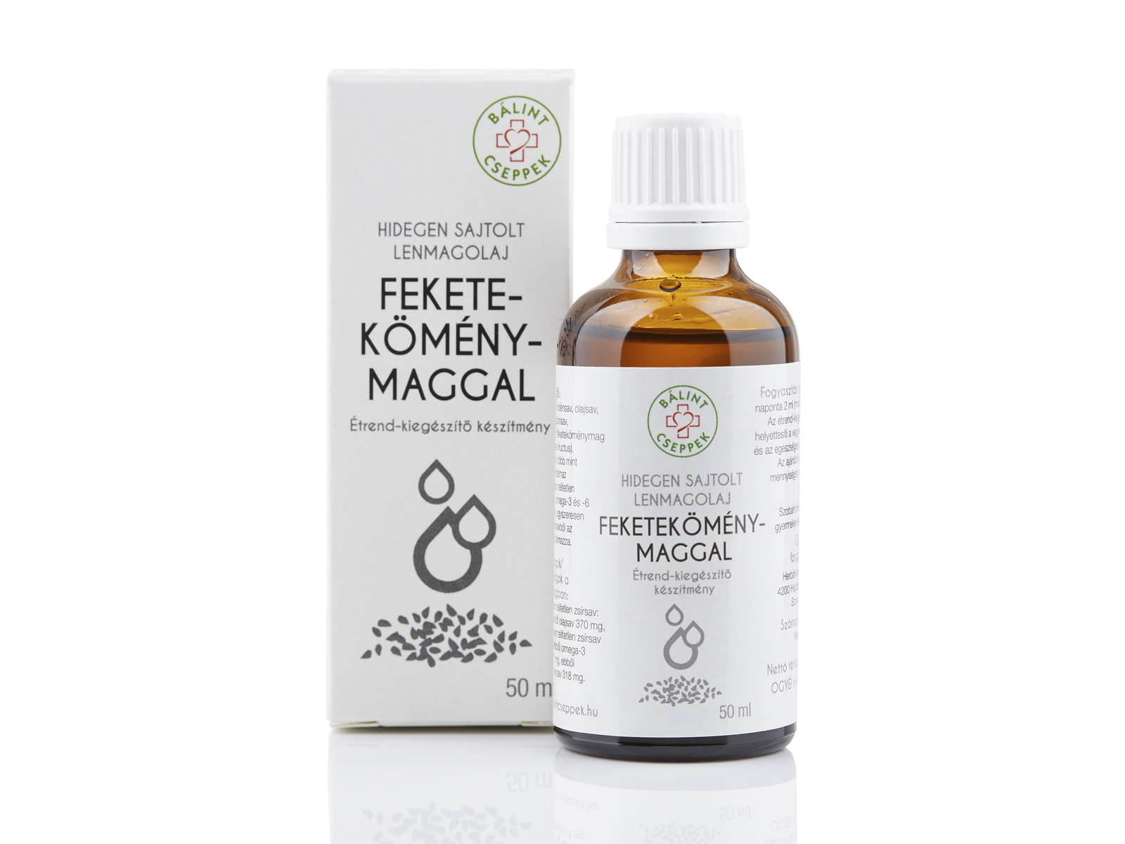 BÁLINT CSEPPEK FEKETEKÖMÉNY OLAJOS KIVONATA 50ML