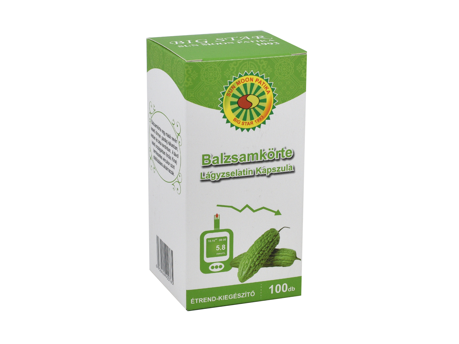 SUM MOON BALZSAMKÖRTE LÁGYZSELATIN KAPSZULA 100DB