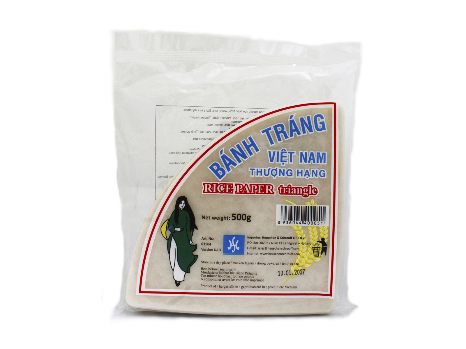 BÁNH TÁNG RIZSPAPÍR 16CM HÁROMSZÖG 500G