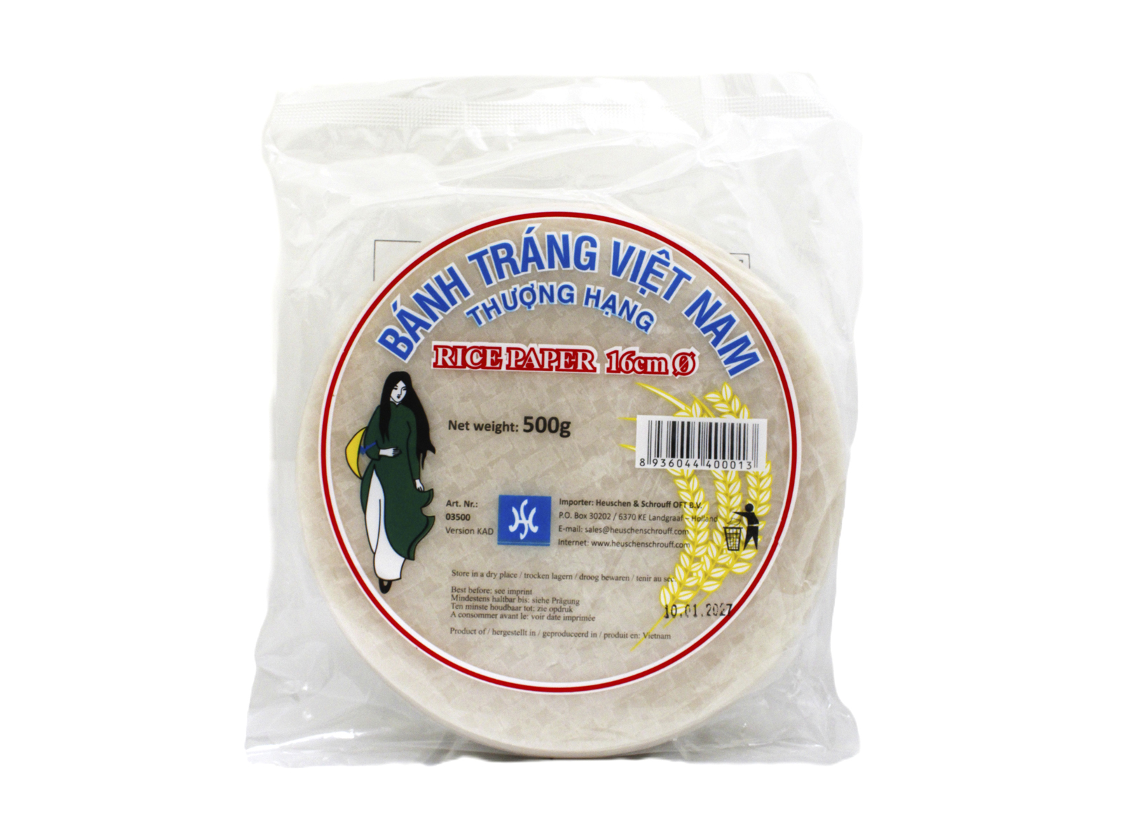 BÁNH TÁNG RIZSPAPÍR 16CM KEREK 500G