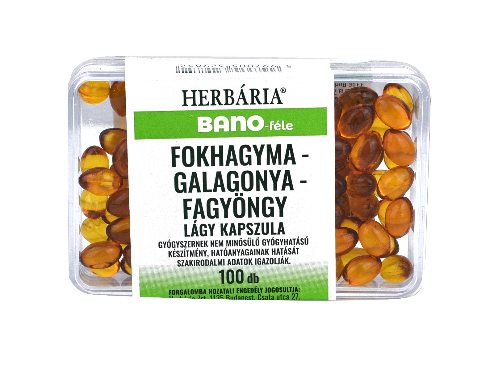 BANO FOKHAGYMA-GALAGONYA-FAGYÖNGY KAPSZULA 100DB