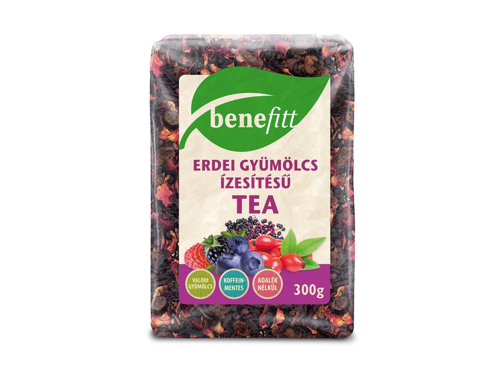 BENEFITT ERDEI GYÜMÖLCS ÍZESÍTÉSŰ GYÜMÖLCSTEA 300G