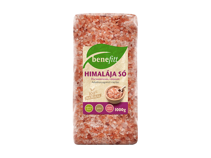BENEFITT HIMALÁJA SÓ RÓZSASZÍN DURVASZEMCSÉS 1000G
