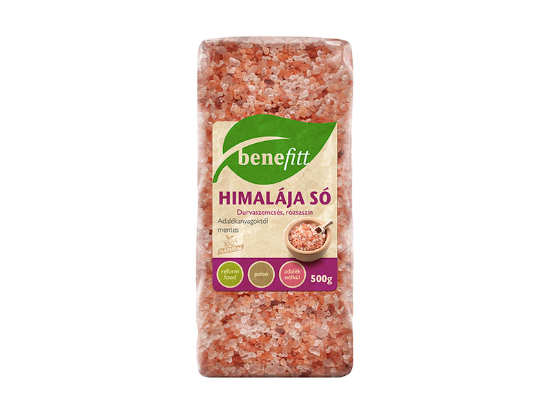 BENEFITT HIMALÁJA SÓ RÓZSASZÍN DURVASZEMCSÉS 500G