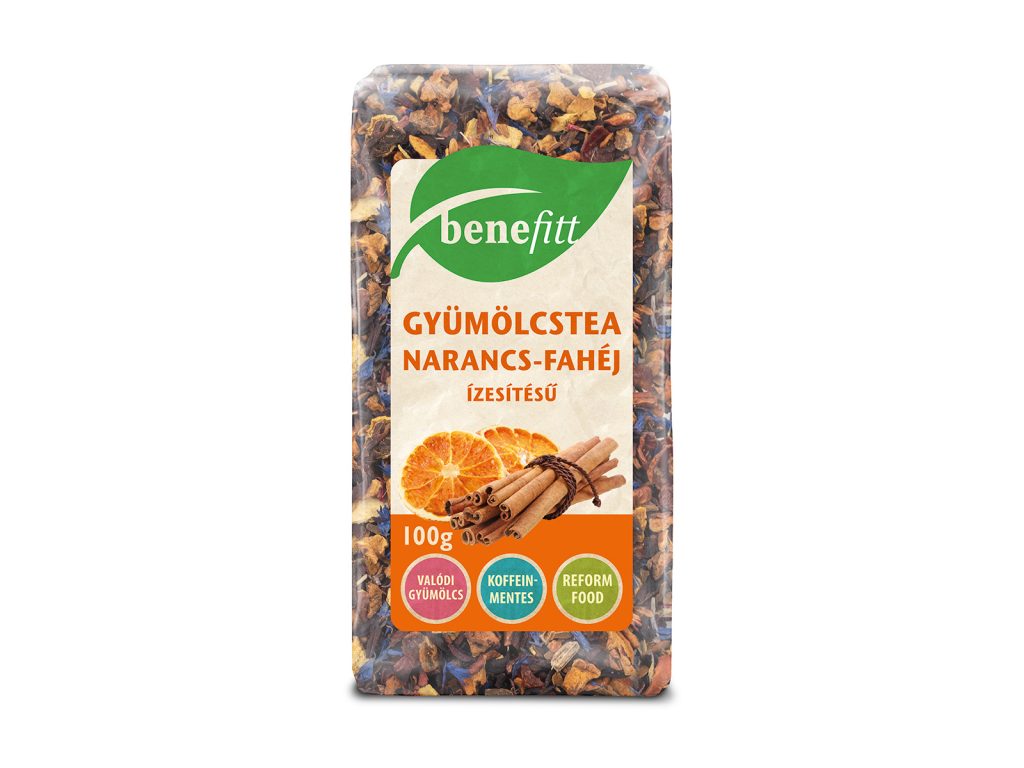 BENEFITT NARANCS-FAHÉJ ÍZŰ GYÜMÖLCSTEA 100G