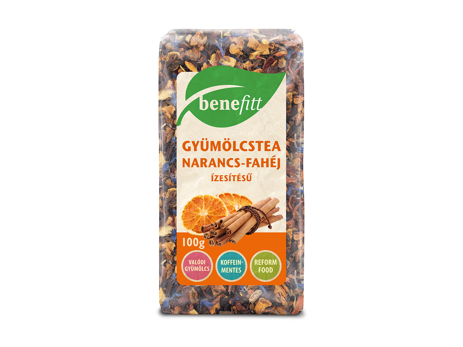 BENEFITT NARANCS-FAHÉJ ÍZŰ GYÜMÖLCSTEA 100G