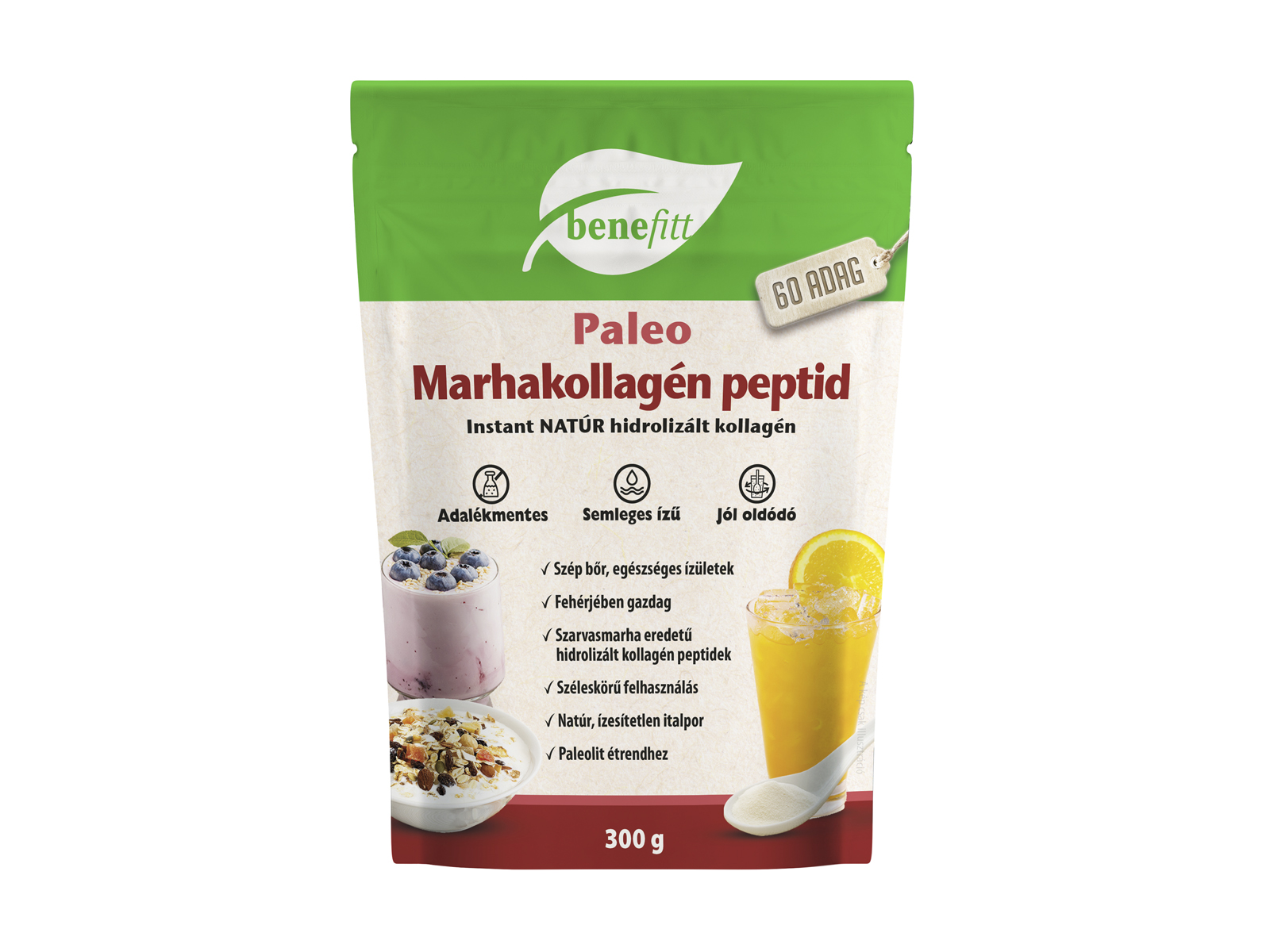 BENEFITT PALEO MARHAKOLLAGÉN PEPTID NATÚR ITALPOR 300G