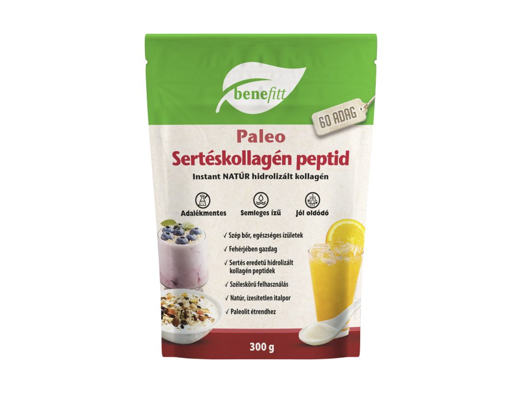 BENEFITT PALEO SERTÉSKOLLAGÉN PEPTID INSTANT NATÚR HIDROLIZÁLT KOLLAGÉN 300G