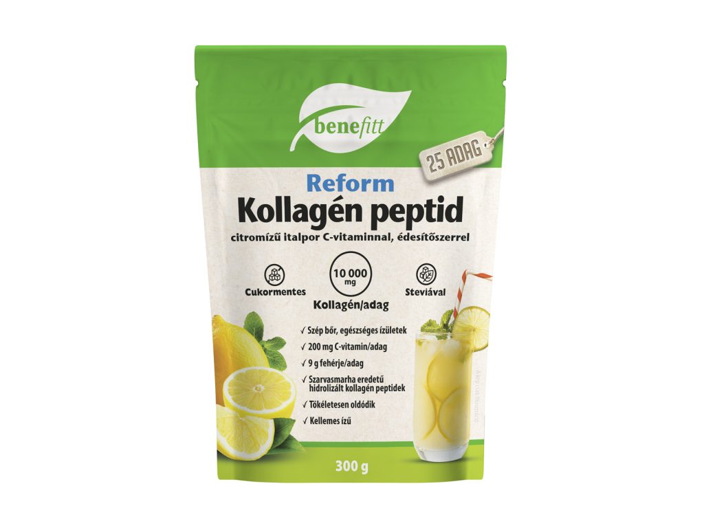 BENEFITT REFORM KOLLAGÉN PEPTID CITROM ÍZŰ ITALPOR 300G
