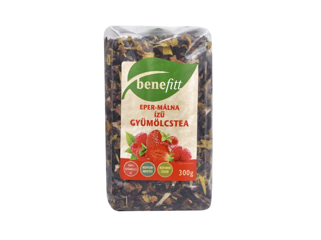 BENEFITT EPER-MÁLNA ÍZŰ GYÜMÖLCSTEA 300G