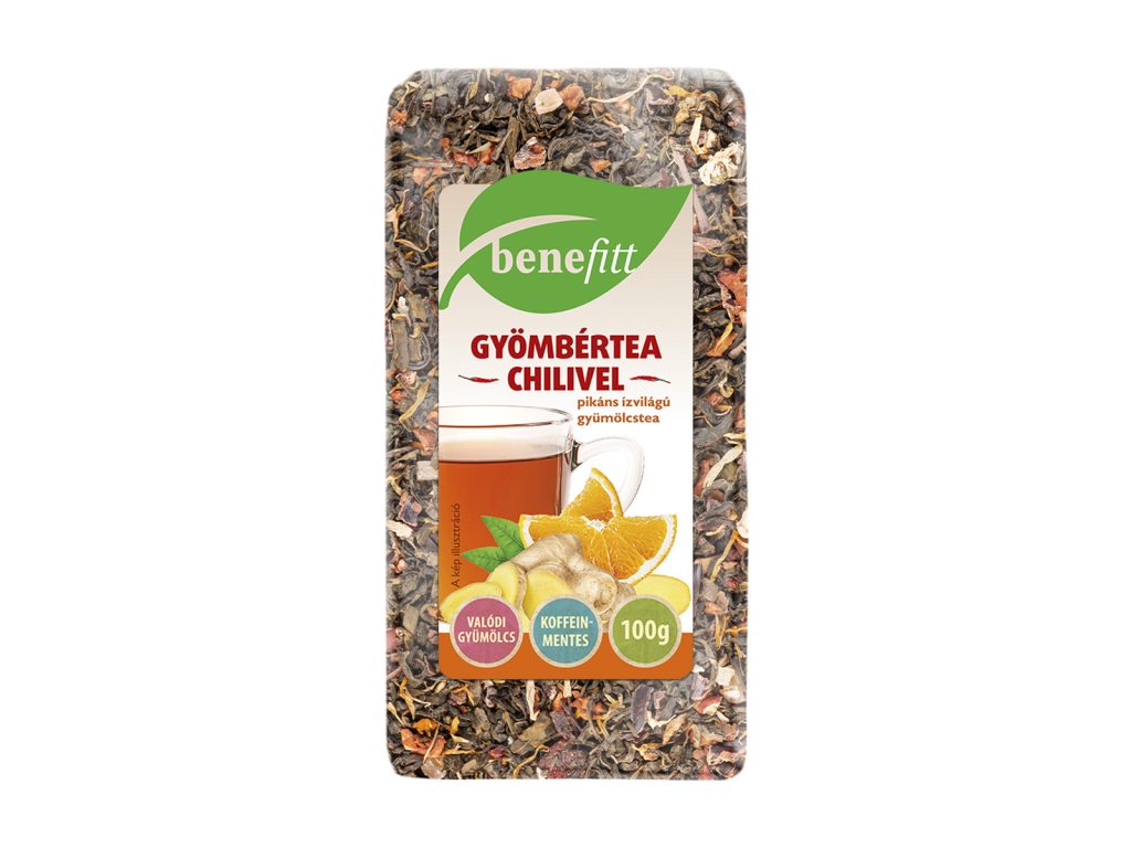 BENEFITT TEA GYÖMBÉRTEA CHILIVEL 100G