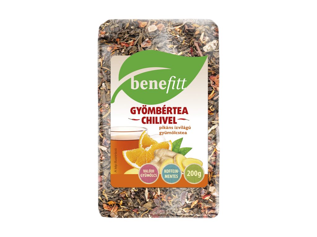 BENEFITT TEA GYÖMBÉRTEA CHILIVEL 200G