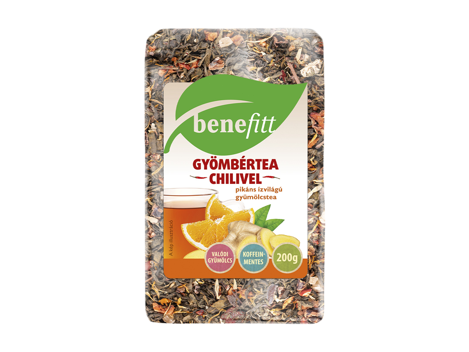 BENEFITT TEA GYÖMBÉRTEA CHILIVEL 200G