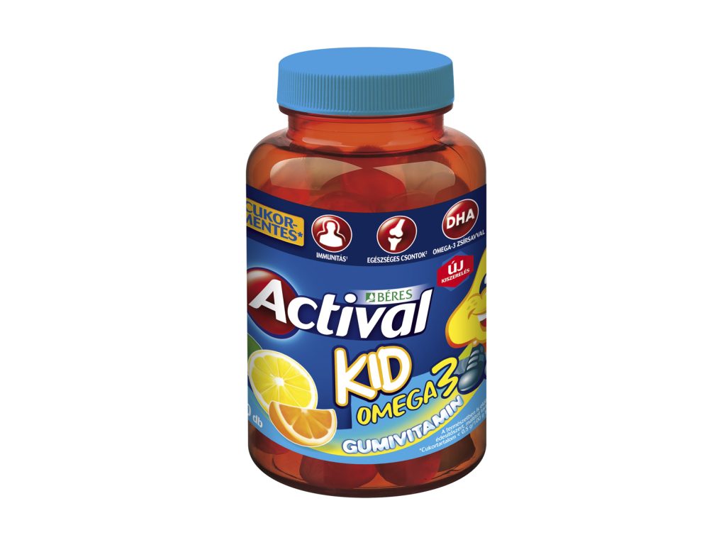 BÉRES ACTIVAL KID OMEGA-3 GUMIVITAMIN 50DB
