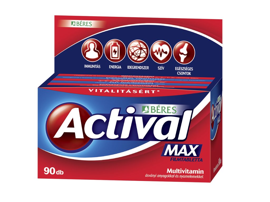 BÉRES ACTIVAL MAX FILMTABLETTA 90DB