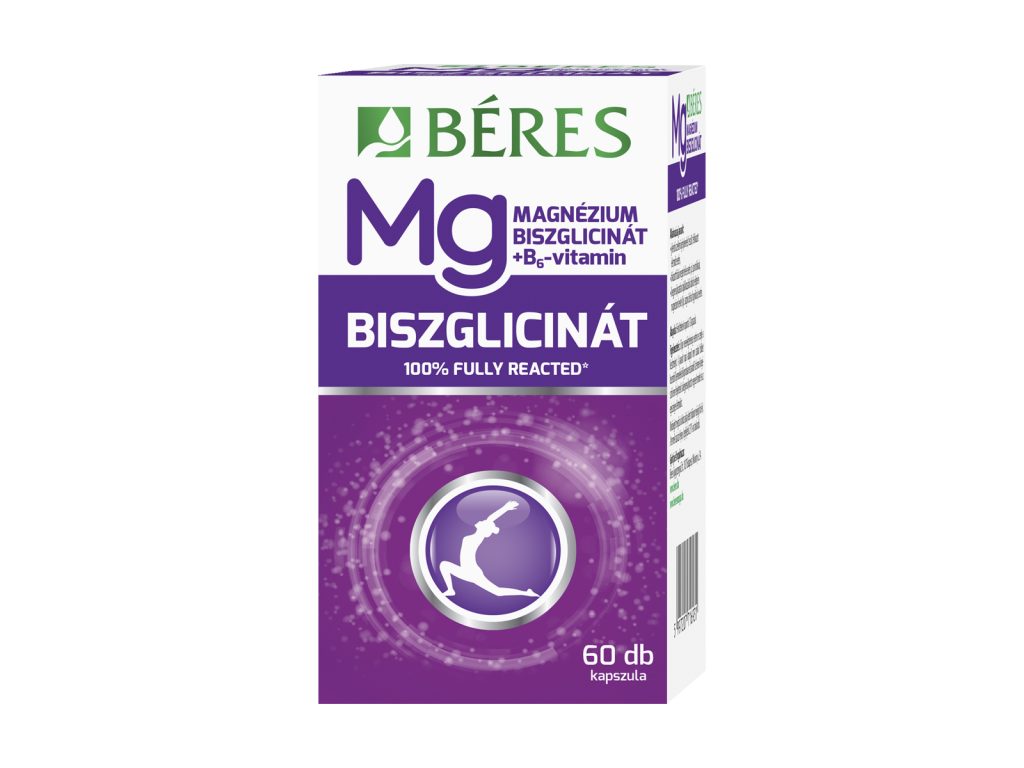 BÉRES MAGNÉZIUM-BISZGLICINÁT + B6-VITAMIN KAPSZULA 60DB