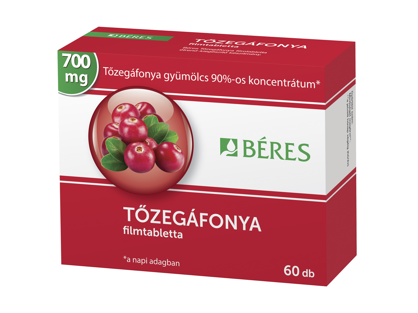 BÉRES TŐZEGÁFONYA FILMTABLETTA 60DB