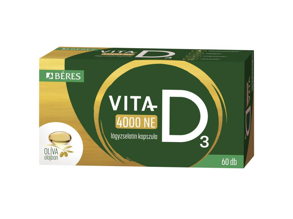BÉRES VITA-D3 4000NE KAPSZULA 60DB