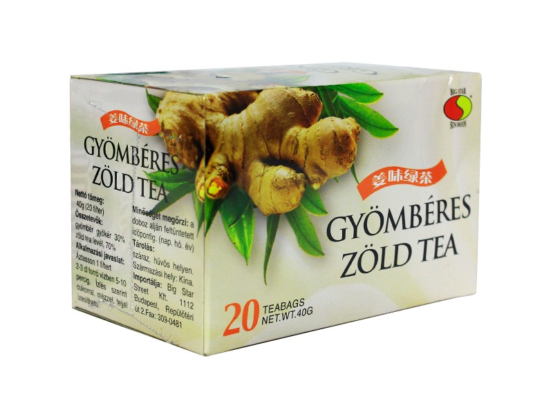 SUN MOON GYÖMBÉRES ZÖLD TEA FILTERES 20DB