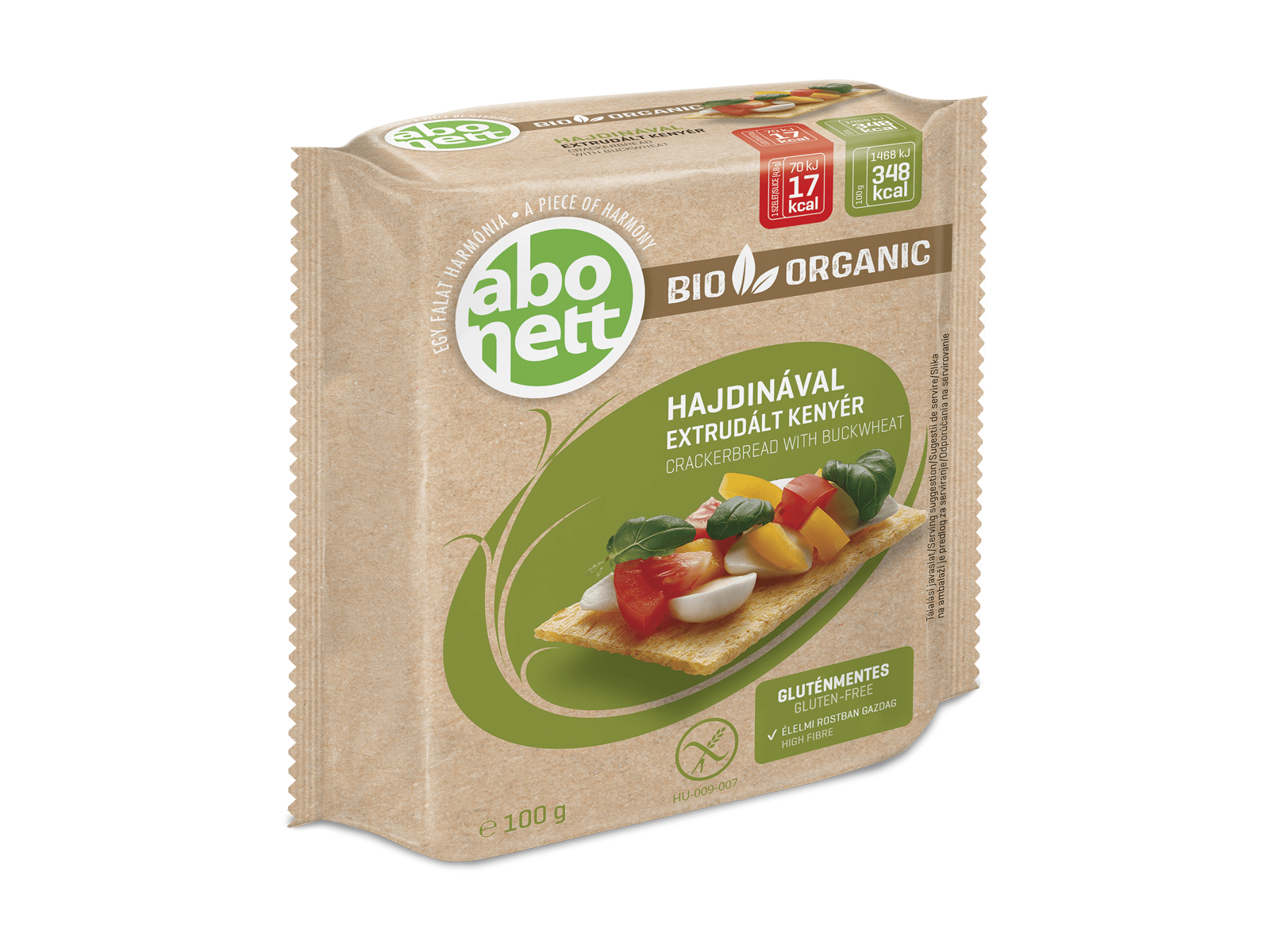 BIO ABONETT EXTRUDÁLT KENYÉR HAJDINÁVAL 100G