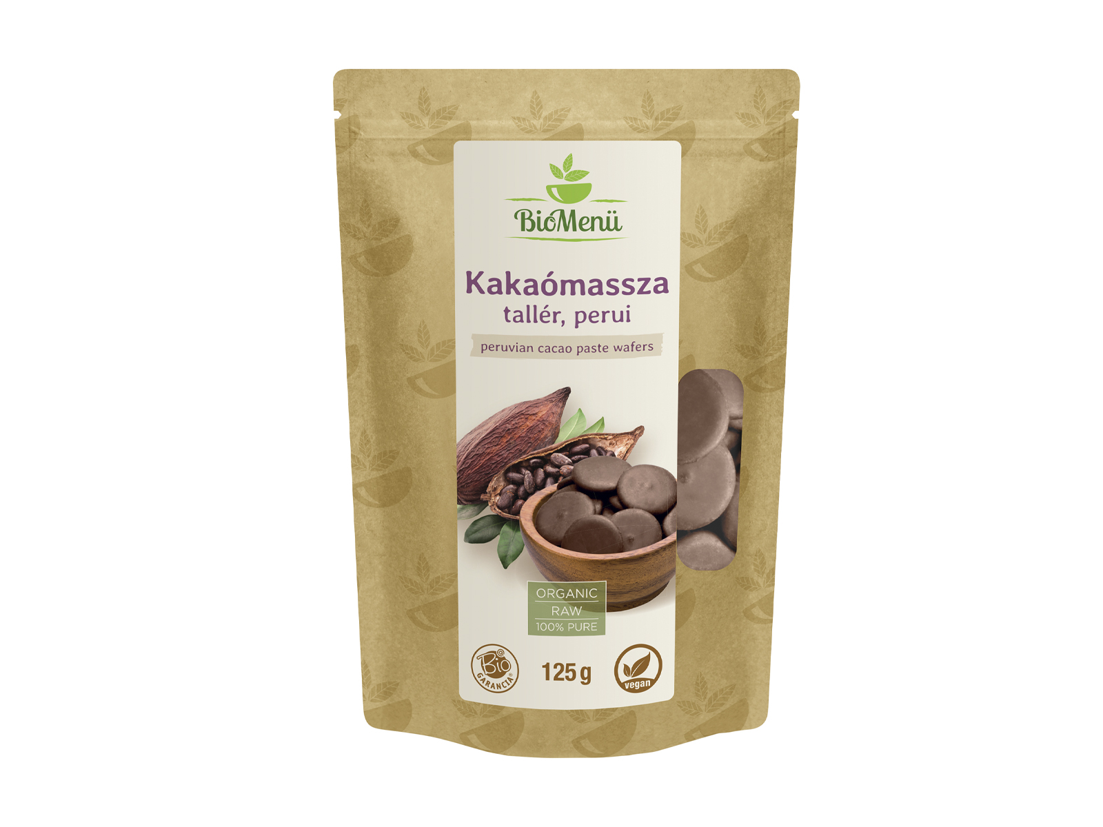 BIO BIOMENÜ KAKAÓMASSZA PERUI TALLÉR 125G