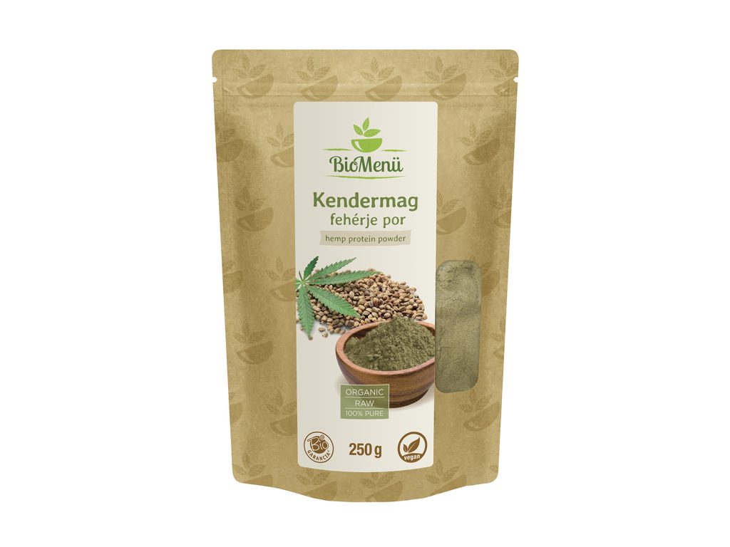 BIO BIOMENÜ KENDERMAG FEHÉRJE POR 250G