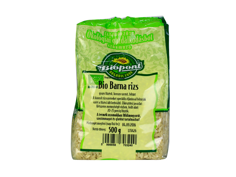 BIO BIOPONT BARNARIZS GYORSFŐZÉSŰ HOSSZÚSZEMŰ 500G