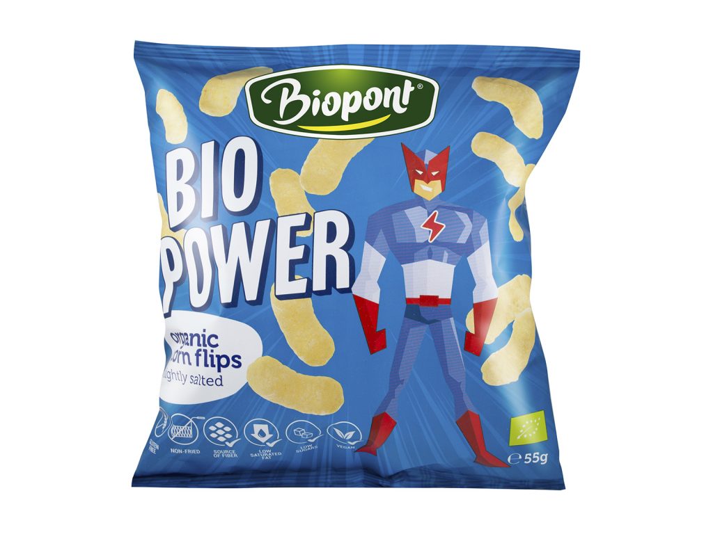 BIO BIOPONT GLUTÉNMENTES POWER EXTRUDÁLT KUKORICA ENYHÉN SÓS 55G